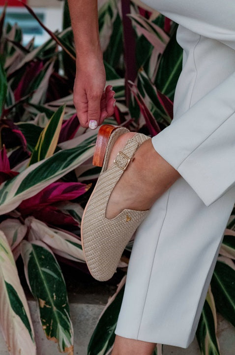 Slingback Clásico Gaucho Beige