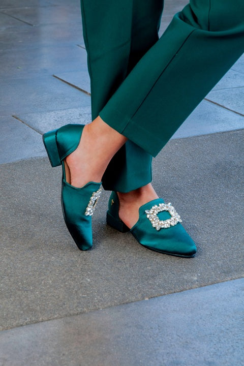 Mocasín Cut-Out Verde