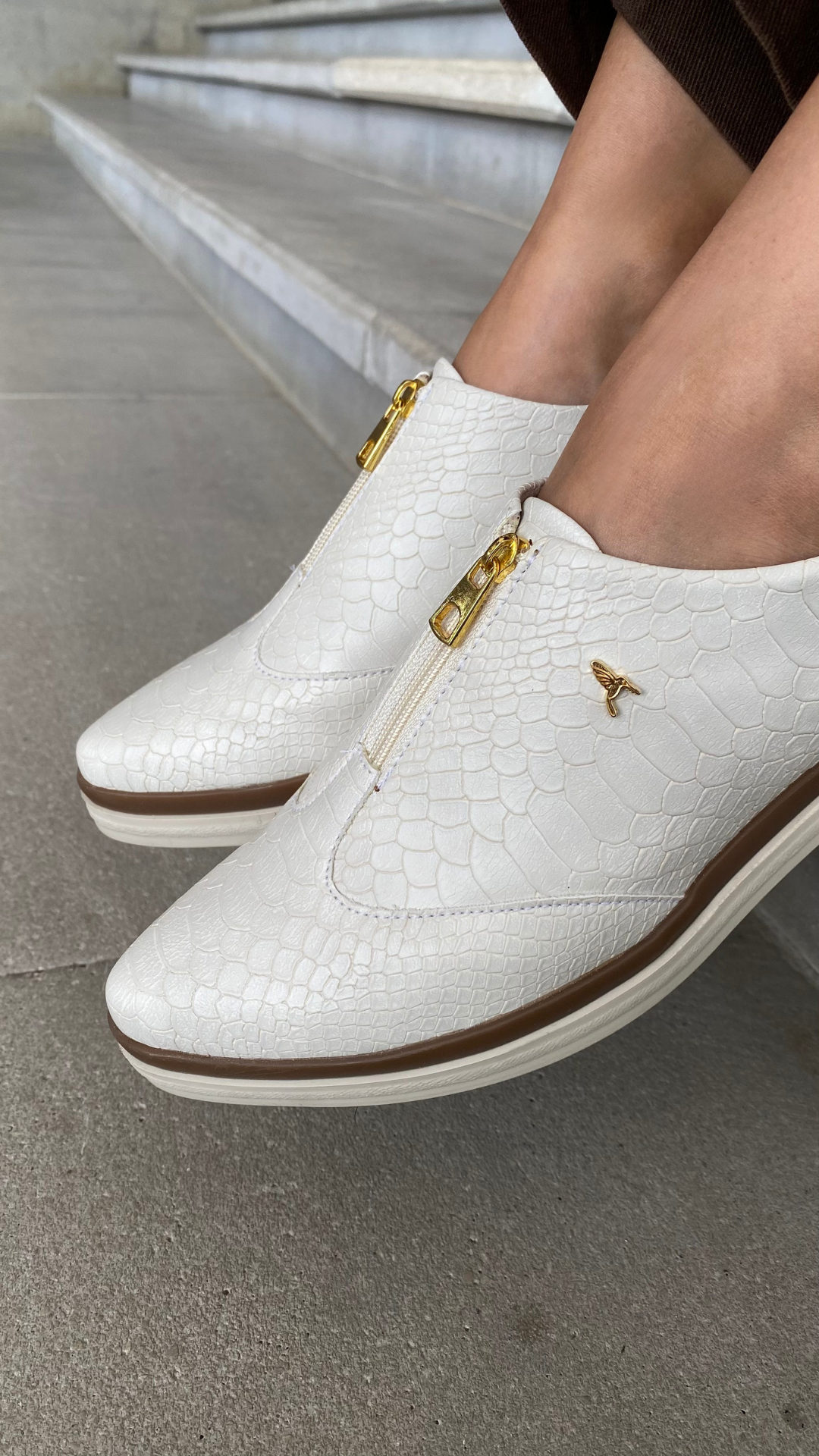 Oxford with ZipperPiton Cream
