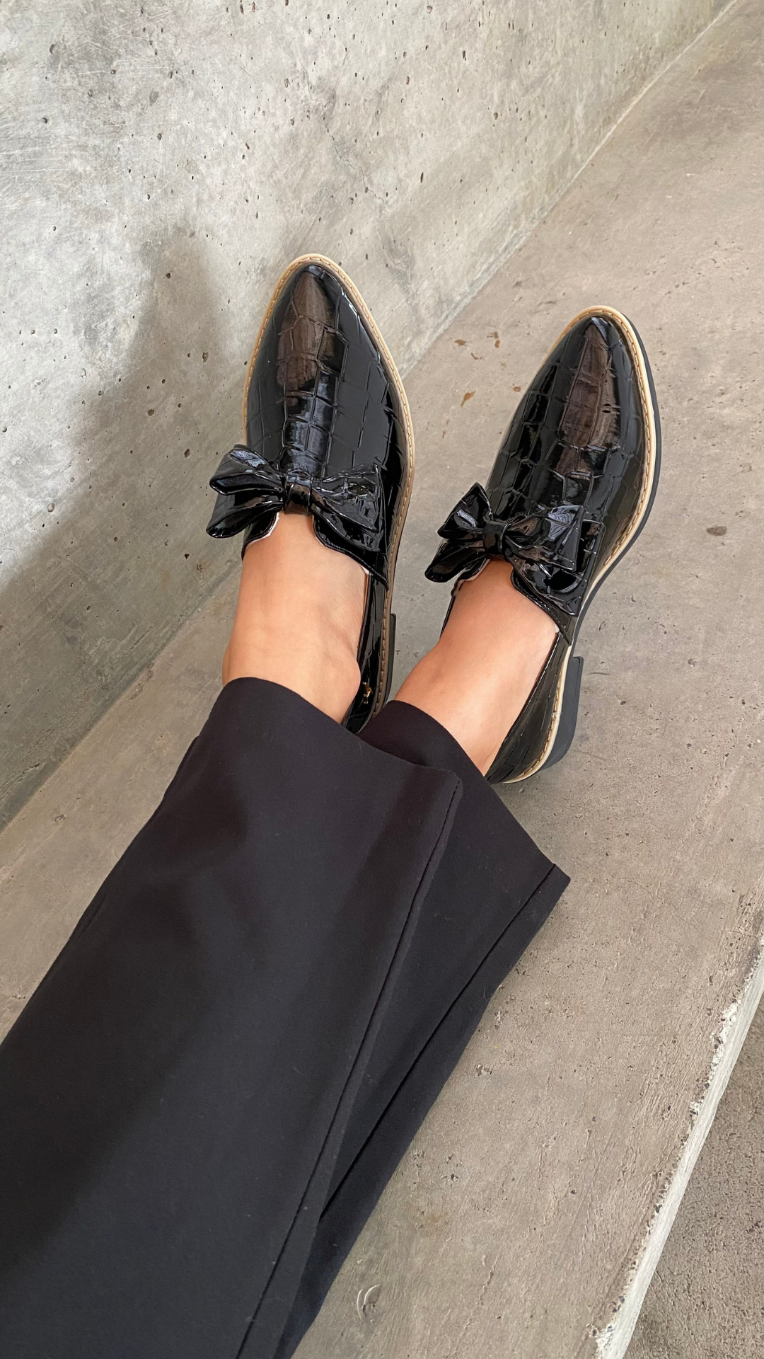 Mocasín Lazo Lagarto Negro