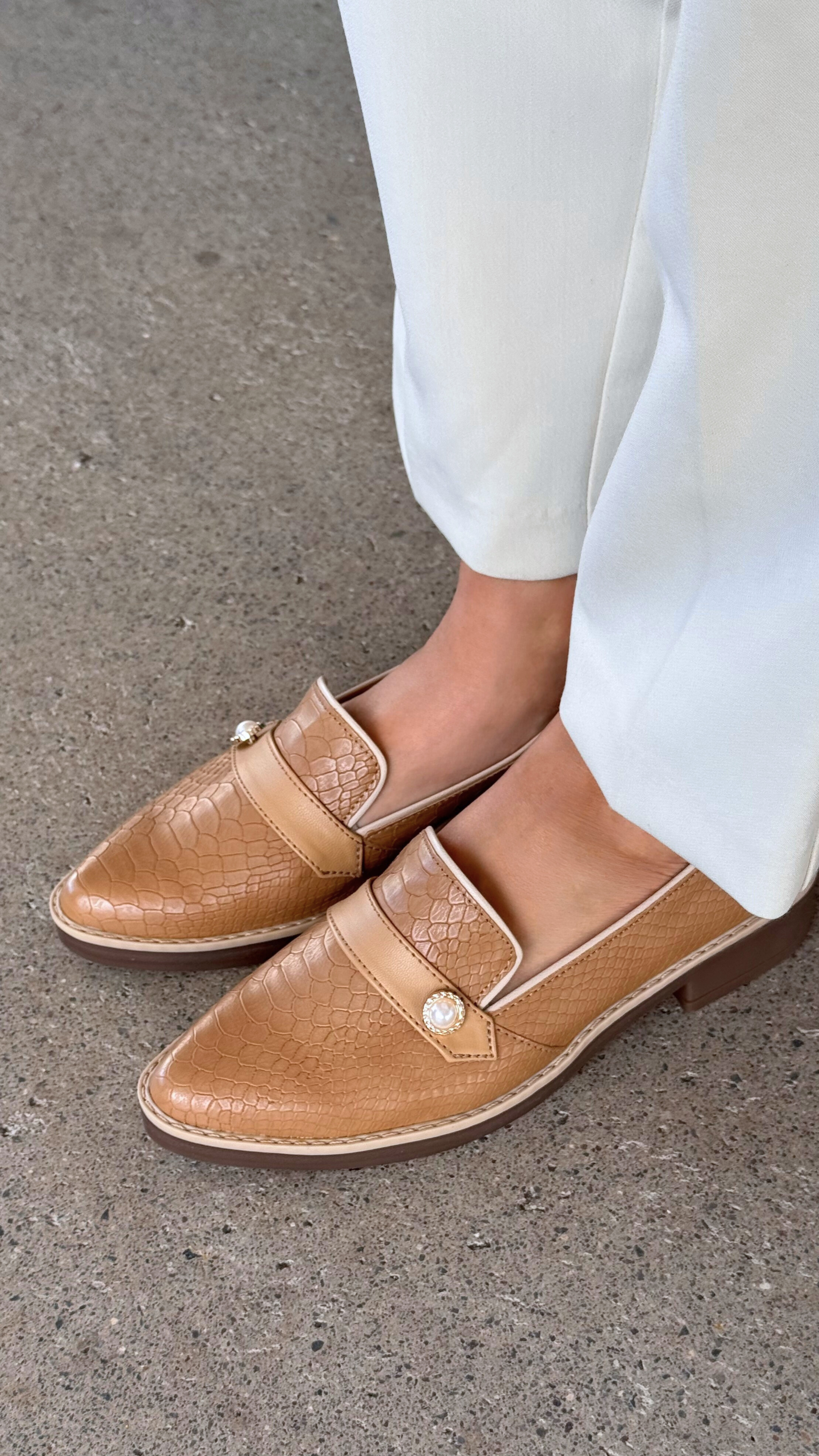 Mocasín Antifaz Piton Camel