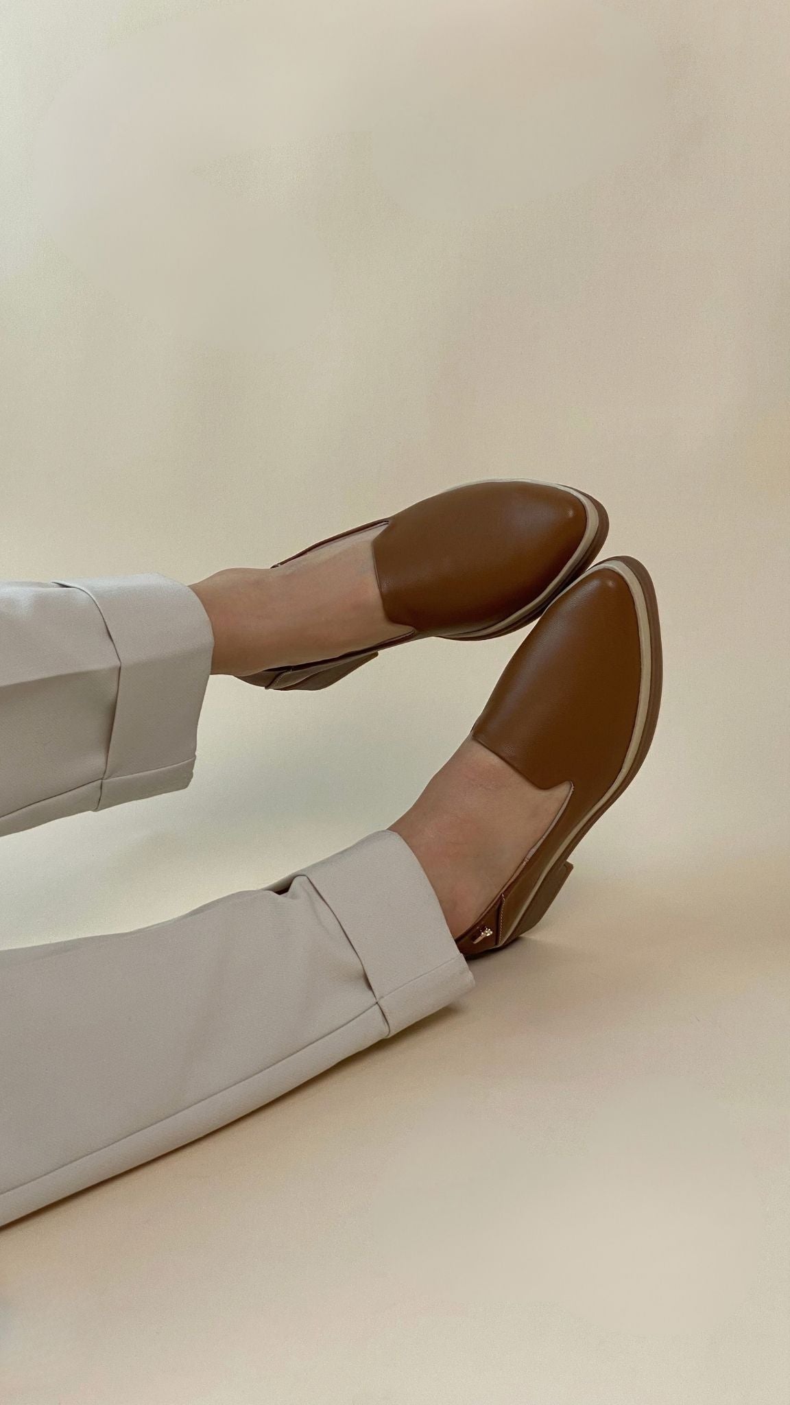 Piton Camel Penny Loafer