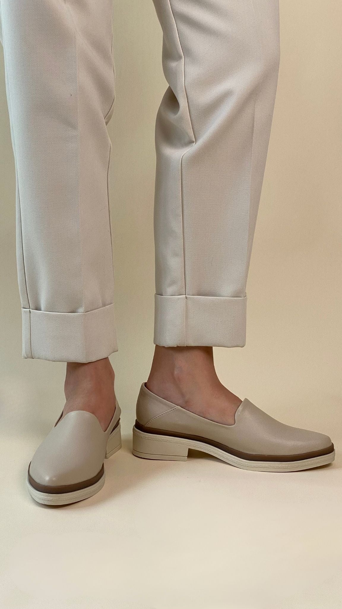 Piton Camel Penny Loafer