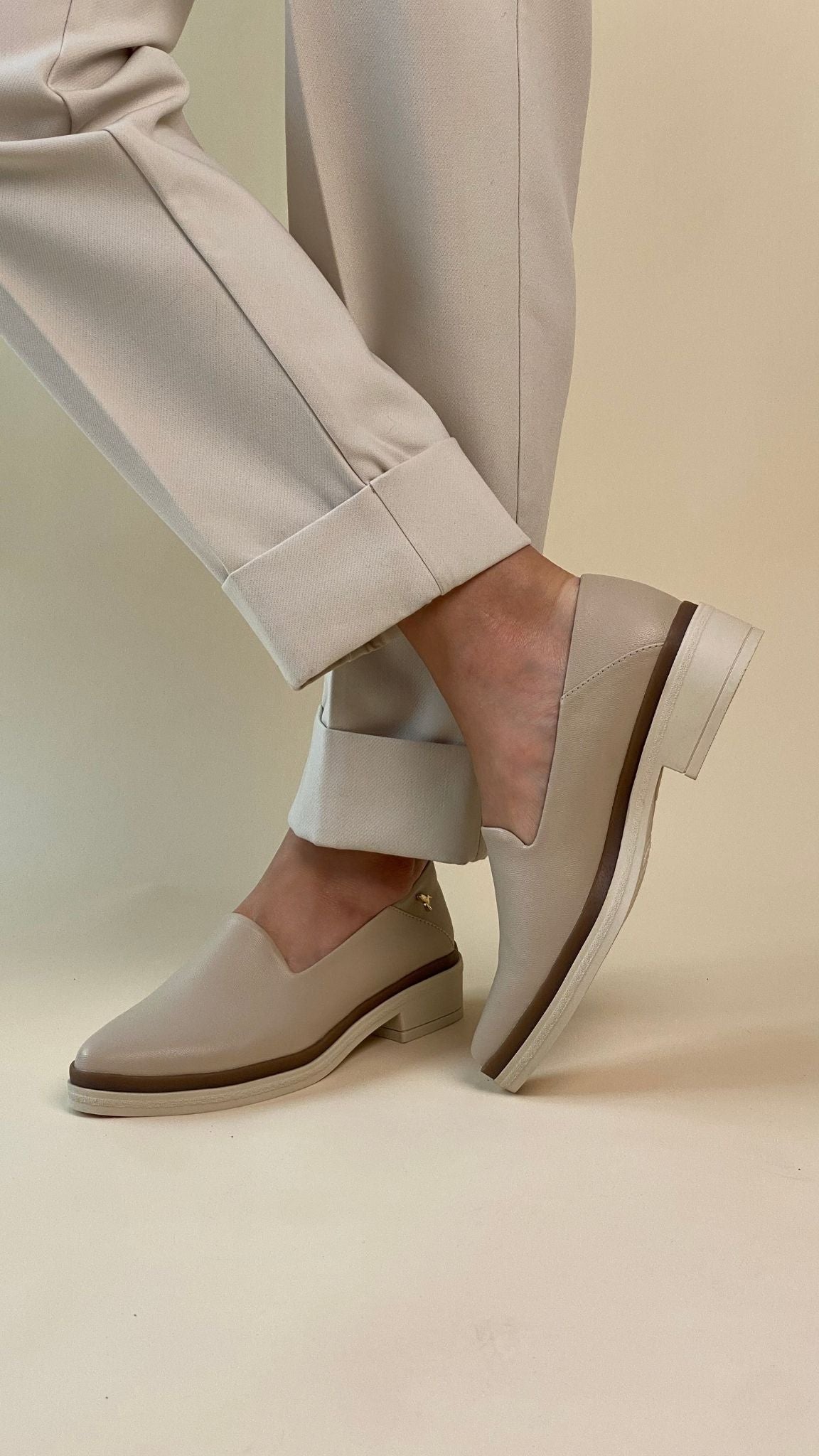 Piton Camel Penny Loafer