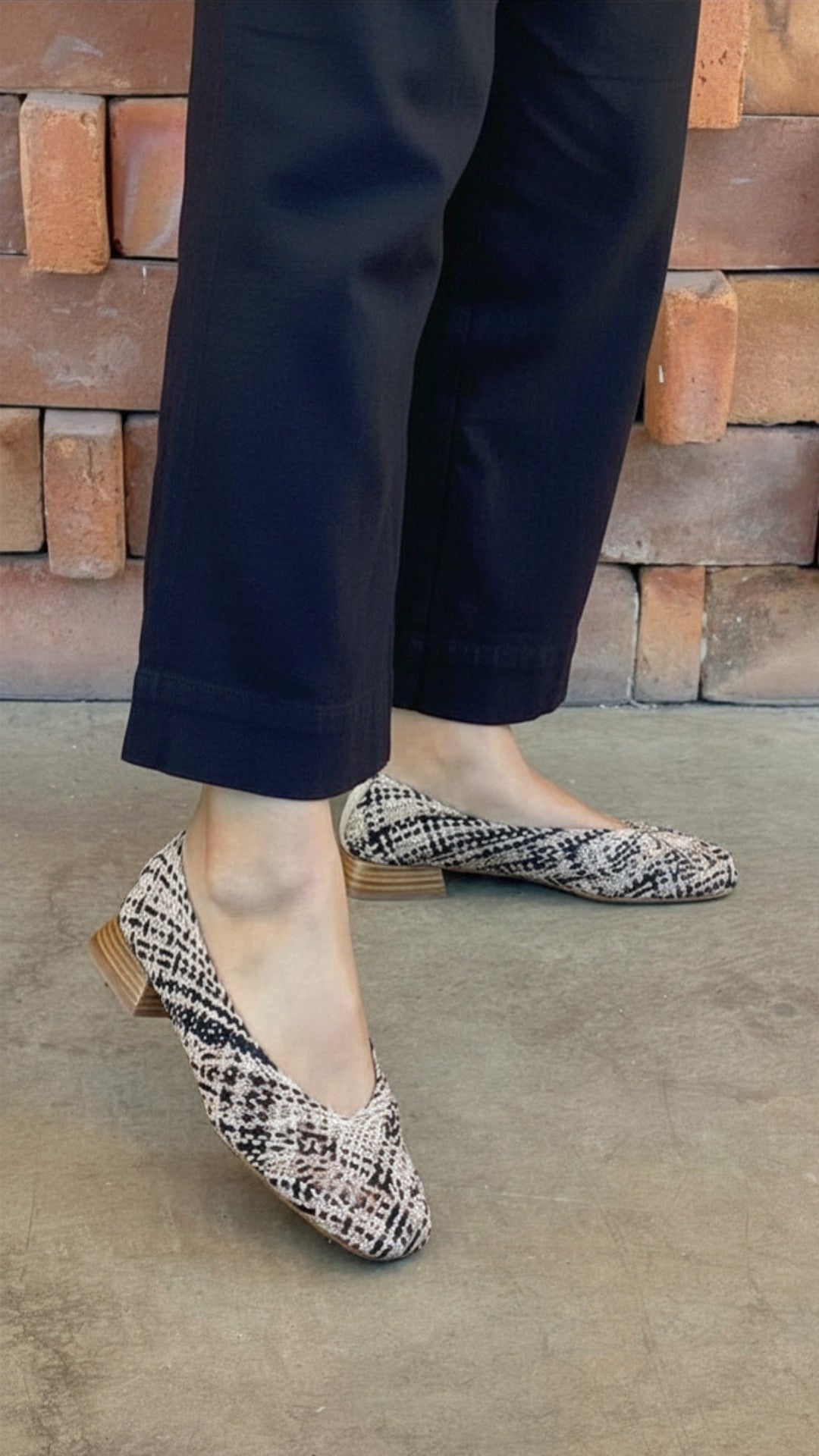 Timeless Black and Beige Flat