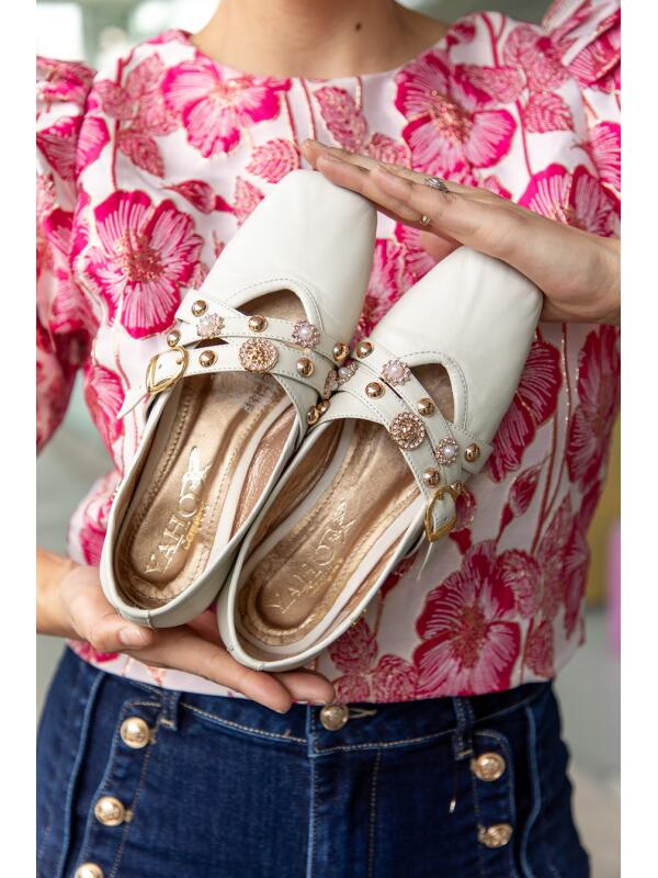 Flat Joya Blanco Ostra