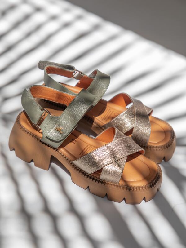 Sandalia Chunky Travel Verde-Olivo