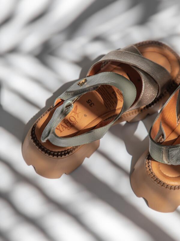 Sandalia Chunky Travel Verde-Olivo