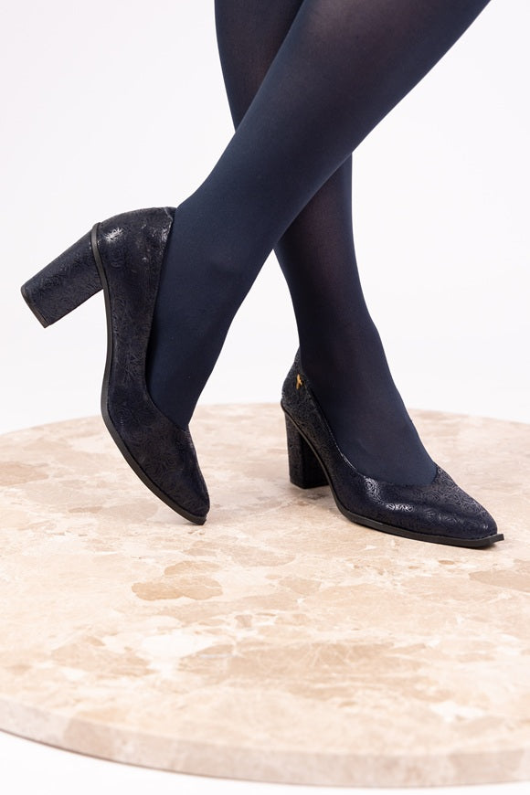 Oxford Black and White Heel