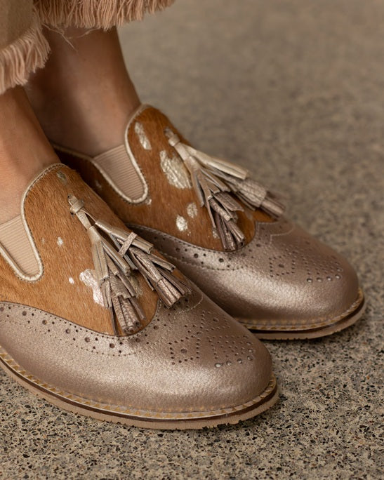 Mocasín Wingtip con Pompones Lluna