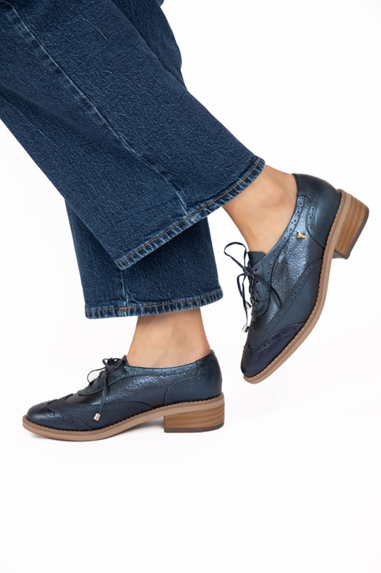 Oxford Clásico Casual Azul
