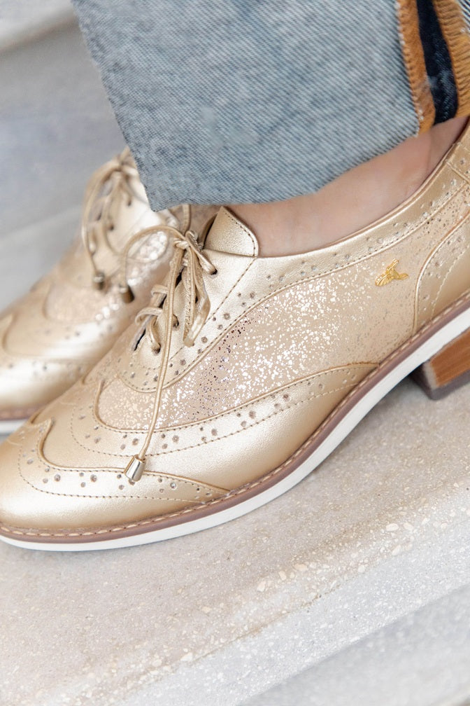 Oxford Clásico Casual Oro