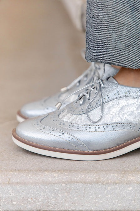 Oxford Clásico Casual Plata