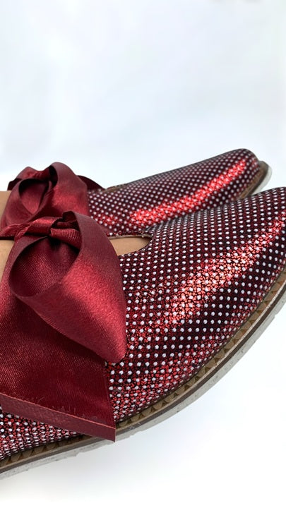 Mocasín Lazo de Cinta Rojo