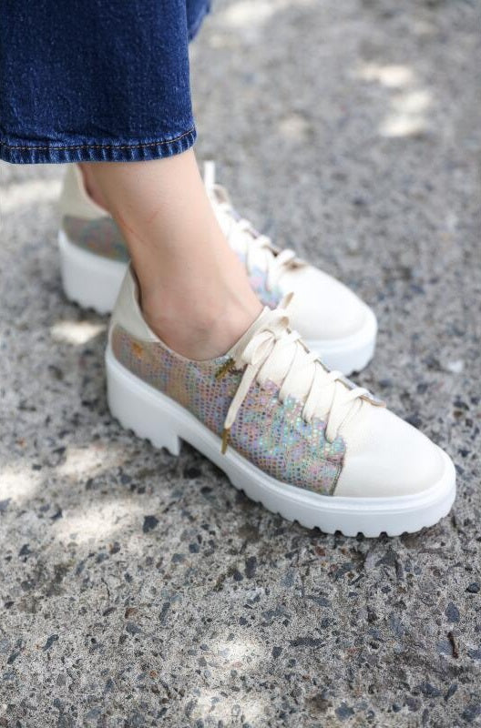 Tenis Chunky Blanco Ostra