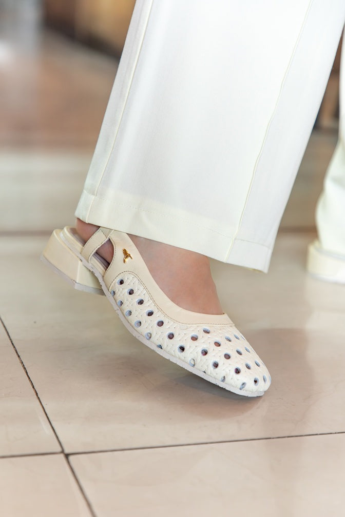 Slingback Perforado Timeless Mimosa