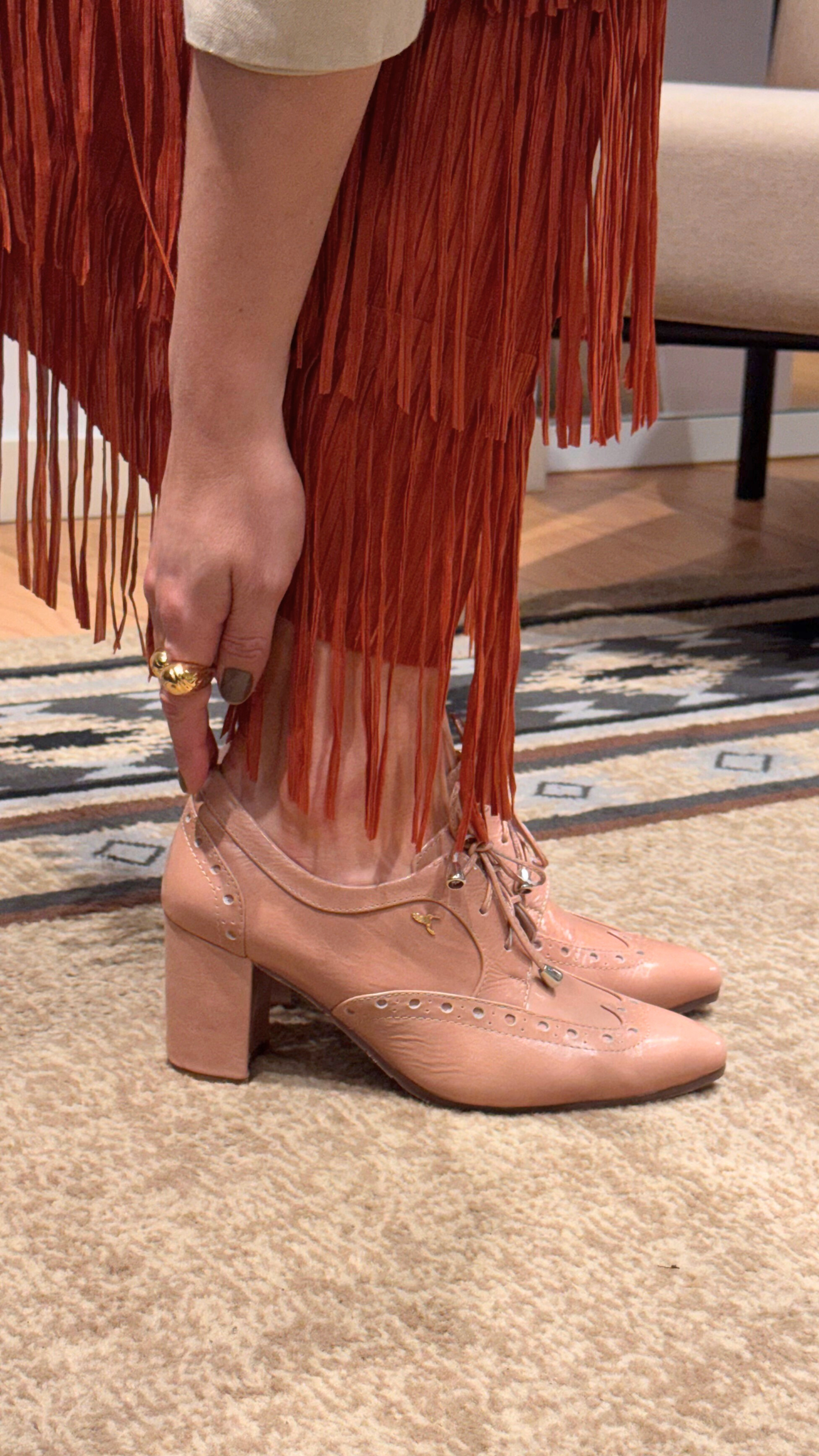 Tacón Oxford Beige Working Girl