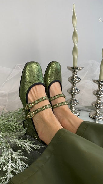 Mary Jane Double Strap Atemporal Aloe