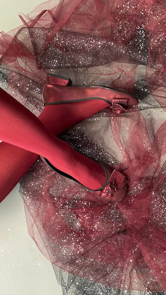 Flats con Lazo Atemporal Cordovan