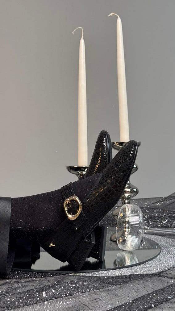 Mary Jane One Strap Clasico Negro-Liso