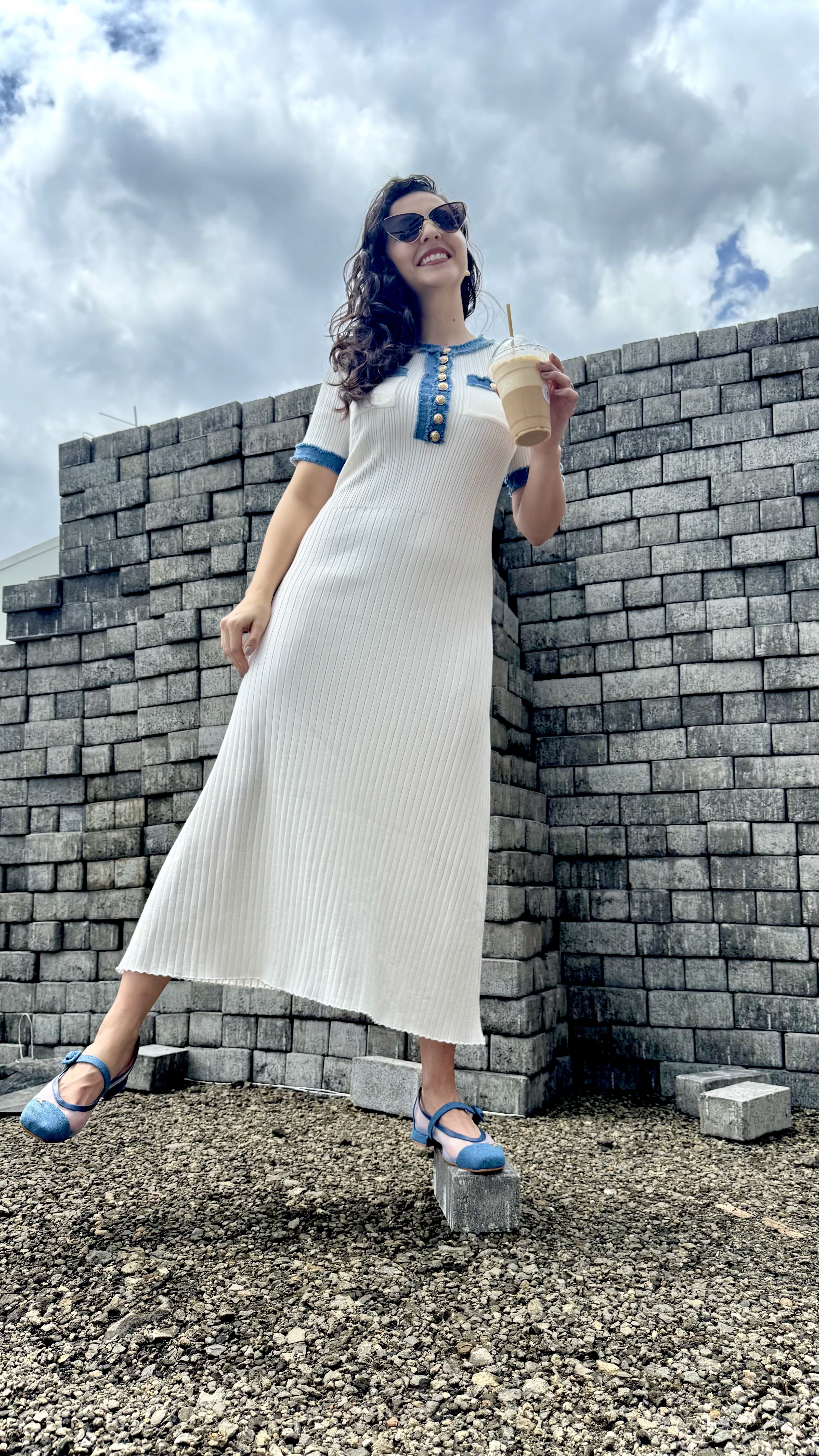 Vestido Midi Azul-Mezclilla